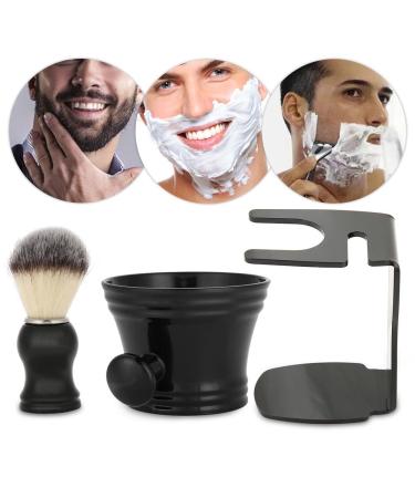 Ankroyu 3-in-1 Razor Brush Set for Men | Stainless Steel Shaving Shell Brush & Bowl | Premium Grooming Essentials - Buy Online on GoSupps.com