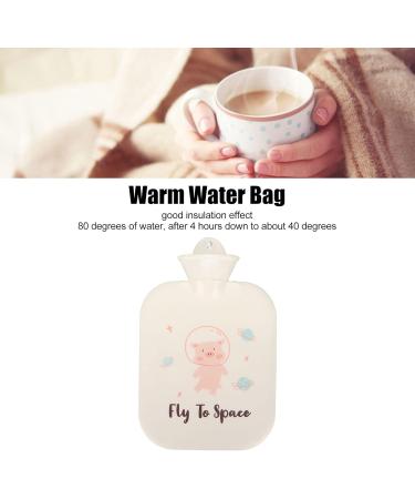 Leak-proof Cute Cartoon Hot Water Bottle 1300ml - Thickened for Muscle Pain Relief & Perfect for Girls - Buy Online on GoSupps.com