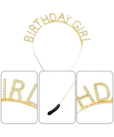 GLADFRESIT Birthday Girl Crowns Bling Rhinestone Birthday Headband Princess Tiara Birthday Decorations Accessories for Women Girls Party - Buy Online on GoSupps.com