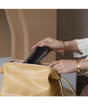 Portable Hair Straightener | Cordless Travel Brush | Mini USB Rechargeable Comb | Anti-Scald Gift for Women - Buy Online on GoSupps.com