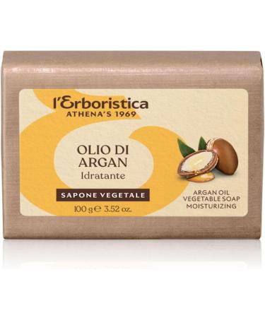 L'Herboristique Athena's | Assorted Vegetable Soaps: Almond Oil Organic Argan Oil Rice Starch Shea Butter Marseille Monoi Oil Soap Weight 100g 6 Pieces Made in Italy - Buy Online on GoSupps.com