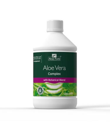 Optima Aloe Vera Complex Juice Natural Vegan Cruelty Free Food Supplement 500 ml Aloe Pura 500 ml (Pack of 1)