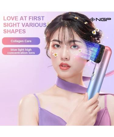 NGP 3 in 1 Electric Hair Styler Brush & Blow Dryer - 1200W Multifunctional Hot Air Brush for Curly & Straight Hair - Purple - Buy Online on GoSupps.com
