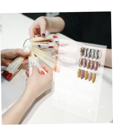 minkissy Nail Display Board Nail Tech Accessories Nail Accessories Nail Display Stand Nail Showing Holder Nail Color Display Tool Nail Color Cards Nail Work Display Rack Manicure Tool Work 20x16cm Transparent - Buy Online on GoSupps.com