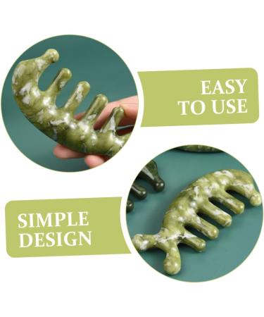 Watiifufu Jade Massage Comb - Creative Wedding Massager & Reliable Body Massage Tool for Relaxation - Buy Online on GoSupps.com