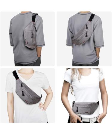 Waterproof Sports Fanny Pack Set for Men and Women - Black + Gray | Perfect for Travel, Hiking, and Running - Buy Online on GoSupps.com