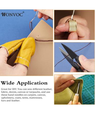 Leather Sewing Kit for Upholstery Repair and DIY Craft - Needles, Thread, Awl Included - Buy Online on GoSupps.com