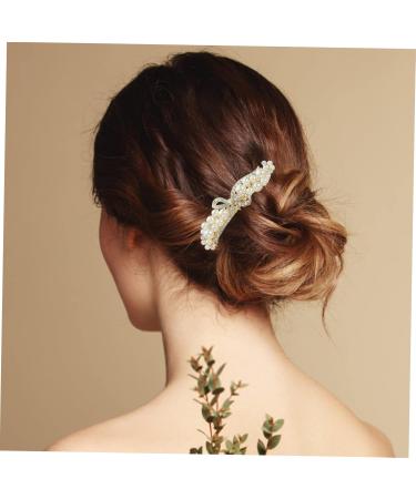 Didiseaon Alloy Rhinestone Hair Comb Pearl Headpiece Flower Girl Hair Accessory Comb Headband Bun Holder Clip Pearl Headbands Girls Headband Wedding Bride Decorate Rhinestones - Buy Online on GoSupps.com
