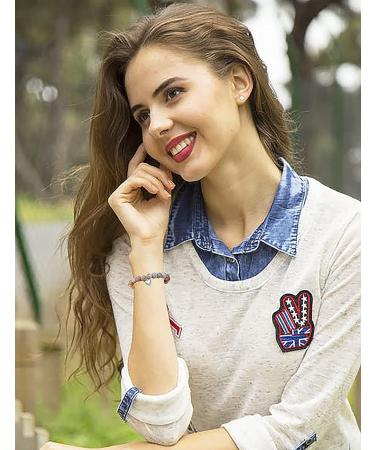 HGDEER Pink Natural Stone Bracelets for Women - Unique Gift Ideas - Buy Online on GoSupps.com