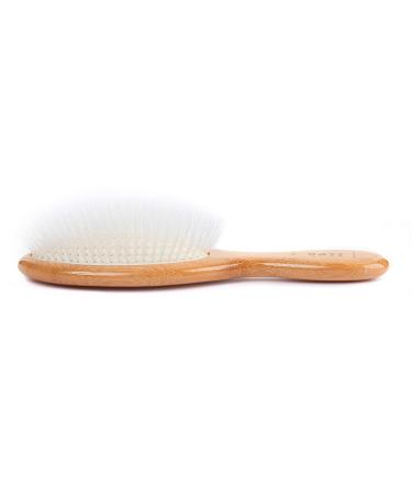 Ultra Flex Detangling Hair Brush - Bass Brushes | Bamboo Handle, Medium Oval, Dark Finish - Model 828-DB - Buy Online on GoSupps.com