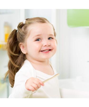 Rain Organic Bamboo Baby Toothbrush - Safe Infant Toddler Kids Toothbrush - BPA-Free Biodegradable Wood - Extra Soft Bristles - Children's Dental Care - 6 to 12 Months and Up - 1 Pack - Buy Online on GoSupps.com