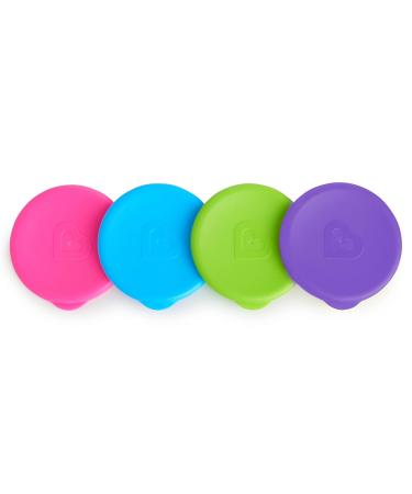 Munchkin Miracle 360 Sippy Cup Lids 4 Count - Pink/Blue/Green/Purple - Buy Online on GoSupps.com