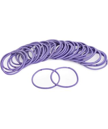 SCSpecial Elastic Hair Ties 50 Pieces Hair Elastic Bands 2.5 mm Ponytail Holders for Women and Girls - Purple - Buy Online on GoSupps.com