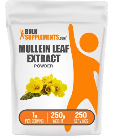 BulkSupplements.com Mullein Leaf Extract - Verbascum Thapsus Mullein Supplement - Herbal Supplement for Immune Support - Gluten Free 1g per Serving 250g (8.8 oz) (Pack of 1) 8.82 Ounce (Pack of 1)