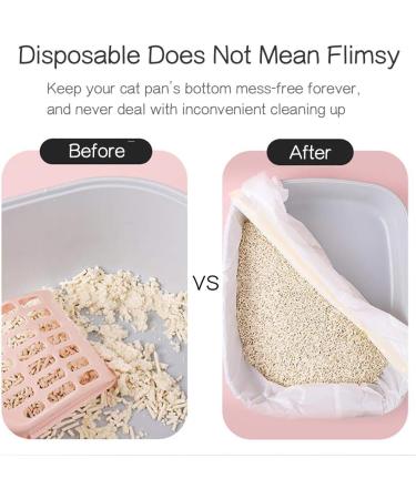 HoaBoly Cat Litter Box Liners Jumbo Drawstring Cat Litter Pan Bags Heavy Duty Durable Kitty Litter Bags for Cats Pet Supplies(14 Pack) - Buy Online on GoSupps.com