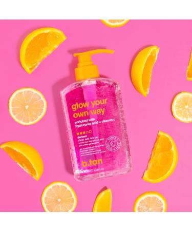 b.tan Clear Self Tan Gel | Transfer-Resistant Vegan Self Tanner - 16 Fl Oz - Buy Online on GoSupps.com