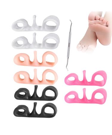 BodyFEEET Aligner-Kit BodyFeet Aligner Orthopedic Bale Correct Gel Toe Correction Toe Gum Thin Foot Valgus Correction of the Form (4 Mix)