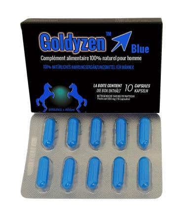 Goldyzen Blue - Compl ments alimentaires base de plantes pour hommes Au complexe Ginseng & Reishi - Blister de 10 g lules