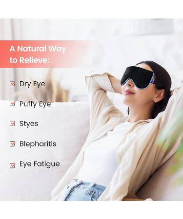 ABYON Heated Eye Mask - Moist Warm Compress for Dry Eyes Therapy - Buy Online on GoSupps.com