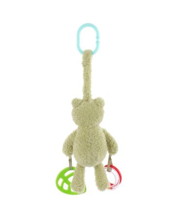 Apricot Lamb Baby Stroller/Car Seat Toy - Plush Frog Character, Rattle Sound & Teether - 8.5 Inches - Buy Online on GoSupps.com