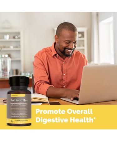 ENDUR Prebiotic Plus with Actazin & PreticX Complex Helps You Feel Light Comfortable & Confident Every Day Gluten Free 60 Tablets - Buy Online on GoSupps.com