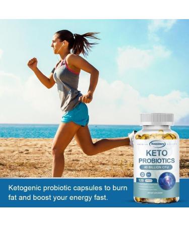 Keto Probiotics (120 Capsules) Weight Loss Fat Burning Digestive Support Liver Detox - Buy Online on GoSupps.com