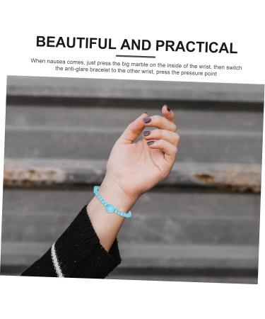 GARVALON Anti Motion Sickness Bracelet Set - Turquoise Handmade Jewelry for Travel & Sports - Buy Online on GoSupps.com