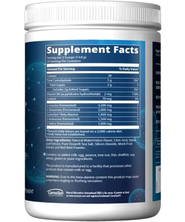 MRM Reload BCAA+G Post-Workout Recovery Watermelon 11.6 oz (330 g) - Buy Online on GoSupps.com