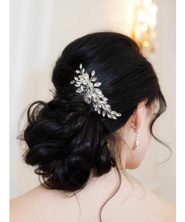 Catery Bride Wedding Rhinestones Hair Comb - Bridal Hair Jewelry for Women - Crystal Headpiece Side Comb - Wedding Hair Accessories - Buy Online on GoSupps.com