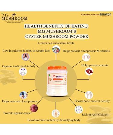 MG Oyster mushroom powder - Buy Online on GoSupps.com