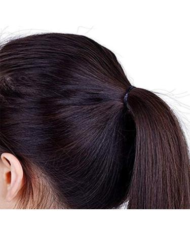 1000Pcs Black Elastic Hair Ties - Women/Girls Ponytail Holders - Buy Online on GoSupps.com