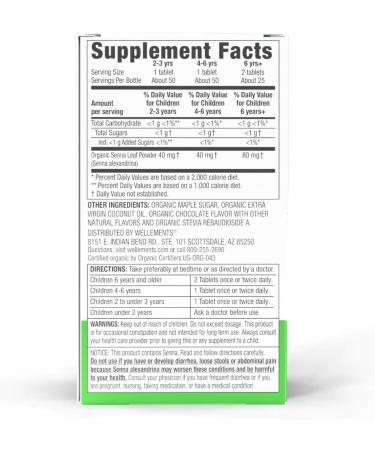 Buy Wellements Organic Children's Laxative - Gentle Constipation Relief for Kids | USDA Organic Non-GMO Gluten-Free Ages 2 - Buy Online on GoSupps.com