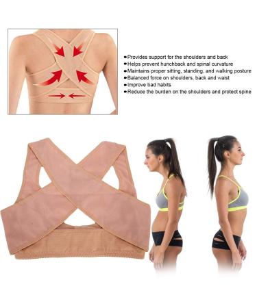 Back Posture Corrector - Hunchback Correction Belt & Support Brace for Women | Breathable Elastic Back Shoulder Enhancer - Buy Online on GoSupps.com