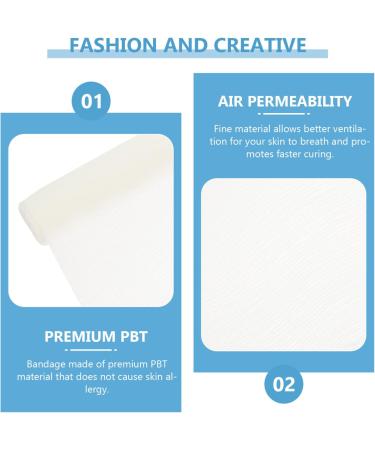 Buy Healifty 6 Rolls Gauze Mesh Wrap - Safe First Aid Bandages & Athletic Tape - Multipurpose White PBT 15c Online - Buy Online on GoSupps.com