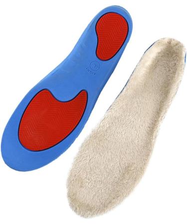 NOLITOY Sports Shoe Inserts - Soft Fleece Insoles for Plantar Support Comfort & Shock Absorption | Ideal for Casual Dress & Walking Boots - White Full Pad Size M - Buy Online on GoSupps.com
