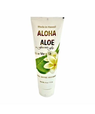 Aloha Aloe Hawaii Aloe Vera Gel Cools Soothes Moisturizes Fragrance Free 4 oz