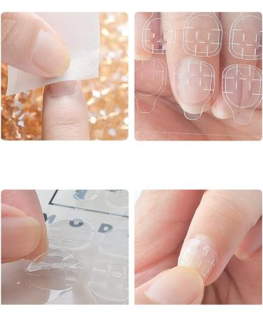  COHEALI COHEALI 48 Sheets Nail Glue Printed False Nail Tips Nail Art Supplies Adhesive Nail Glue Stickers for Nails Double-Sided Nail Glue Sticker - Buy Online on GoSupps.com