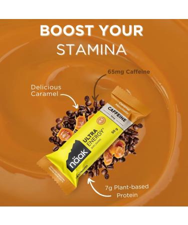 N AK Caffeine Ultra Energy Bars Caramel Macchiato 12 count 50g | Vegan Plant-Based Protein Non GMO - Buy Online on GoSupps.com