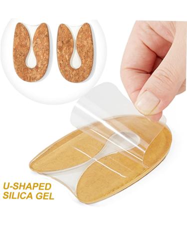 Healvian 4 Pairs Transparent Heel Pad Insoles for Women & Men - Silicone Plantar Heel Cups for Overpronation & Comfort - Half Shoe Accessories - Buy Online on GoSupps.com