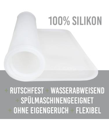 KARALUNA Basic Silicone Underlay 60x40 cm | Transparent Non-Slip Pet Feeding Mat for Dogs & Cats - Buy Online on GoSupps.com