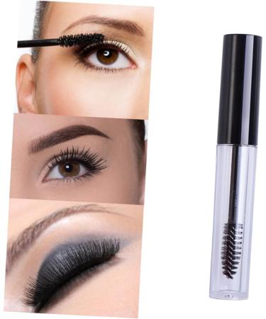 Didiseaon 5pcs Eyelash Brush Tube Large Empty Tube Funnel Empty Tube with Inner Plug Clear Mascara Tube Black - Buy Online on GoSupps.com