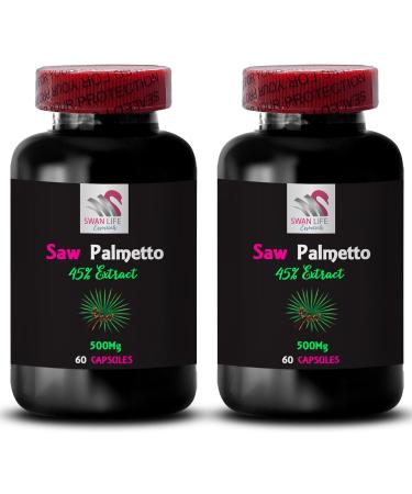 Saw Palmetto Extract - Saw Palmetto Natural Supplement Extract Formula Plant-Based Wildcrafted Saw Palmetto Blend Clean Complex Wild Supplement Pure Capsules Whole Fruit 1Bot - Buy Online on GoSupps.com
