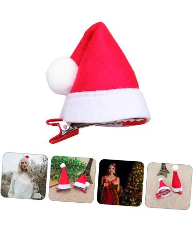 minkissy Hairpin Headgear Hair Barrettes for Girls Mini Hair Clips for Girls Mini Barrettes Santa Hat Hair Pin Christmas Hairpin Holiday Hair Pins Adorable Xmas Barrettes Xmas Hair Pin Iron - Buy Online on GoSupps.com