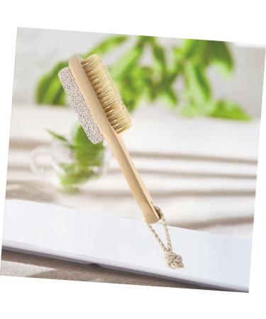 Beaupretty Foot Pedicure File Foot Scrub Brush Pumice Scrubber Exfoliating Brush for Feet Foot Pumice Callus Remover Brush Pumice Stone for Feet Foot Care Brush Lotus Tree Heel Bamboo - Buy Online on GoSupps.com