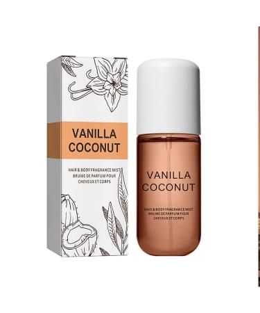 Koec Vanilla Coconut Perfume Coconut Vanilla Perfume Vanilla Coconut Hair and Body Perfume Spray for Women (2pcs) - Buy Online on GoSupps.com