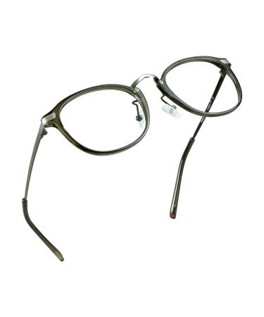 LifeArt Blue Light Blocking Glasses Anti Eyestrain Computer Reading Glasses Gaming Glasses TV Glasses for Women Men Anti Glare (Gray No Magnification)