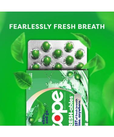 Scope Refreshables On-The-Go Chewable Capsules - Powerfully Fresh Spearmint (60ct) - Buy Online on GoSupps.com