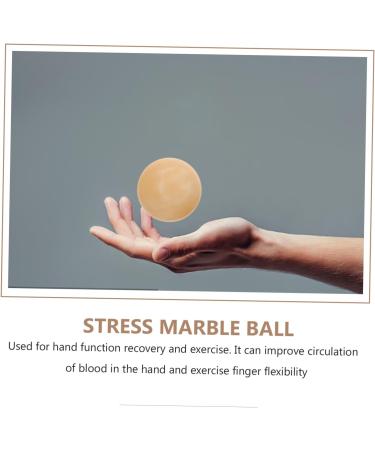 Beaupretty 2 STK Chinese Handballs - Marble Massage Balls for Muscle Relief & Fitness | Baoding Balls - 5.50cm Yellow - Buy Online on GoSupps.com