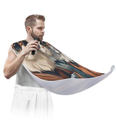 Cool Cat Beard Bib Apron Beard Hair Catcher for Men Shaving Fathers Day Anniversary Christmas Gifts for Dad Husband Beard Bib with 2 Suction Cups