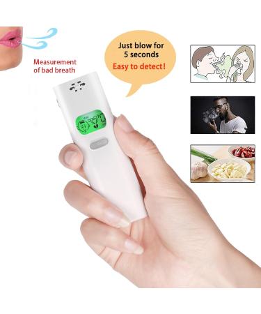 Portable Oral Odor Analyzer - Instant Halitosis Detection for Fresh Breath - White - Buy Online on GoSupps.com